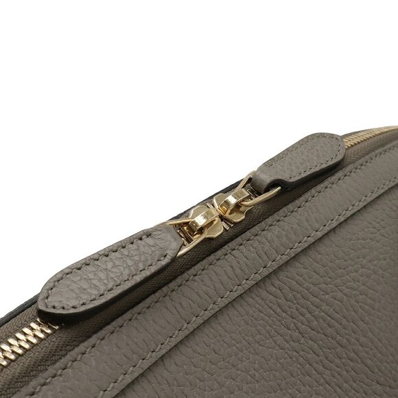 GUCCI Gray Leather Shoulder Bag - Picture 6 of 10